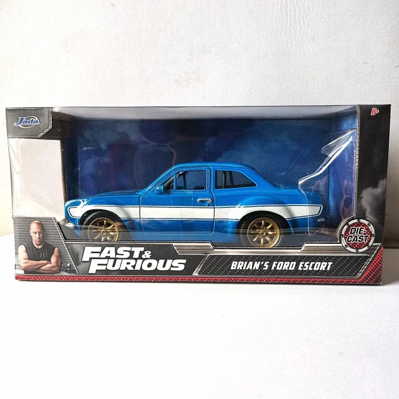 JADA 1:24 Scale Metal Alloy For Ford Escort Fast 8 Car Model Diecast Vehicles Toys For Colletion