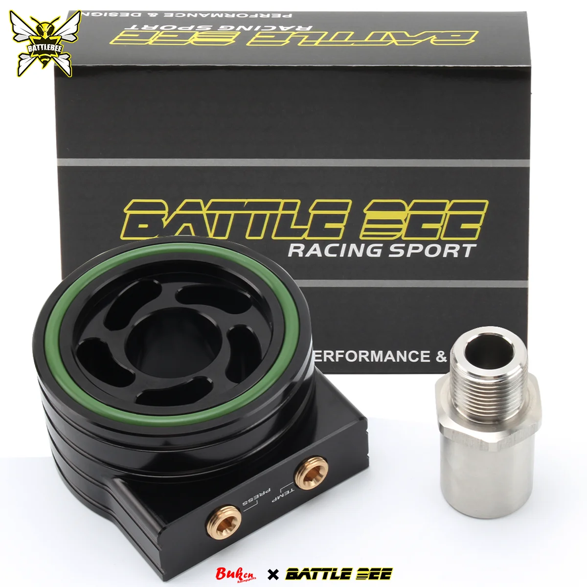 -75MM BB-UOA-009 M20x1.5 Oil Filter Sandwich Adapter Fit Subaru BRZ FA20 FA24 Toyota GT86 FT86 GR86 ZC6 ZN6 ZD8 ZN8 1/8NPT Senso