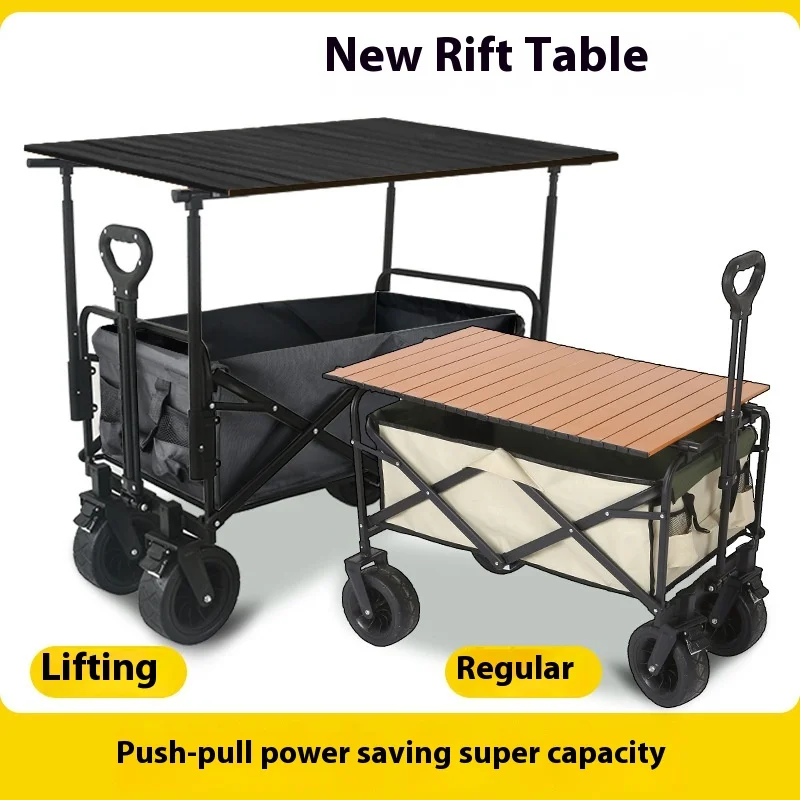 عربة كشك محمولة طاولة قابلة للطي خاصة للتسوق في السيارات في النزهة في الهواء الطلق لمبيعات السجق