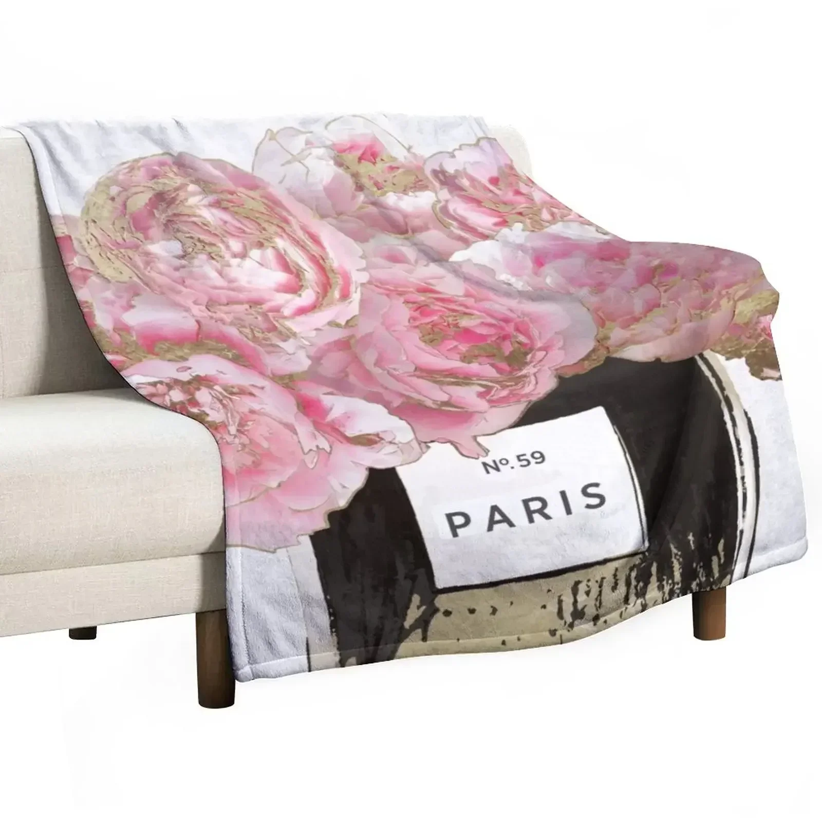 Pink Scented Throw Blanket Luxury Throw Bed linens Blankets