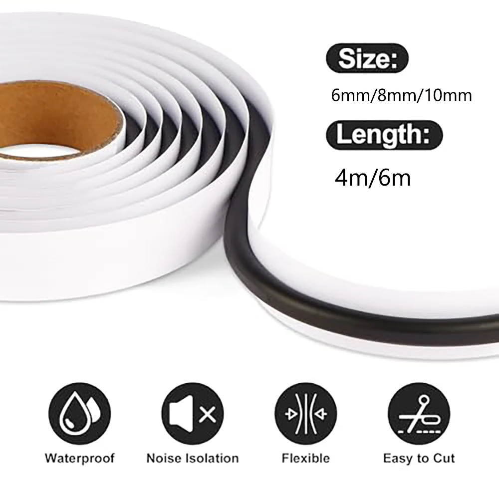 Headlight Sealant Butyl Rubber Glue Retrofit Reseal Hid Headlamps Tail light Shield Glue Tapes Car Door Seal Accessories 3.8-4m