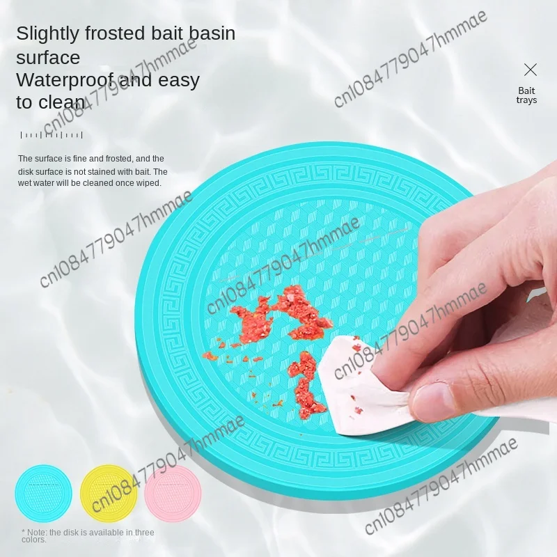 New Bait Pulling Disc Strong Magnetic One-Line Vertical Hook Plate Floating Water Scattered Gun Bait Pot Wild Fishing Black