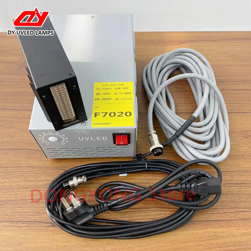 A Complete Set Of UVLED Curing Lamps Is Used For Line Curing Of Screen Printing Or UV Glue Products Quick Drying UV Lamp F7020