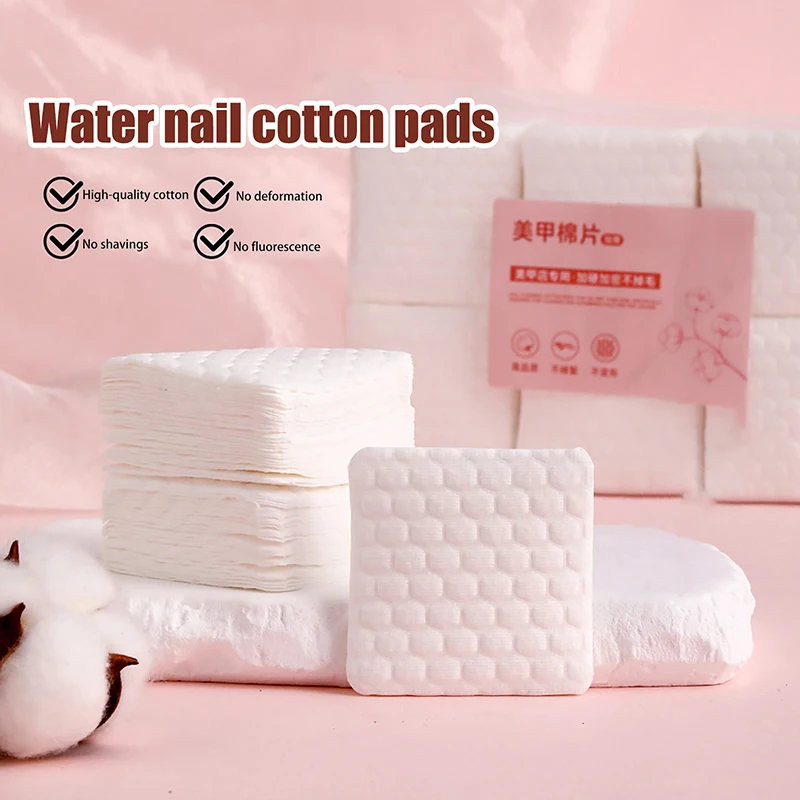 200/500 قطعة مهنة 100% وسادات قطنية لمناديل الأظافر خالية من الوبر مسمار القطن هلام مزيل طلاء الأظافر أدوات تنظيف الفن #2