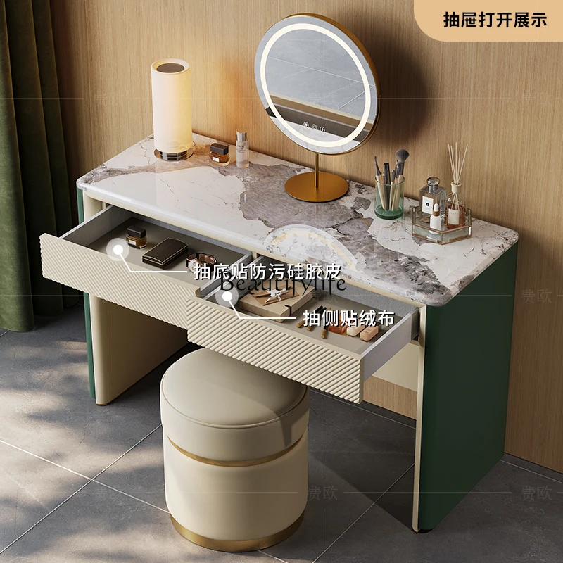 Original Italian custom high-end marble dressing table
