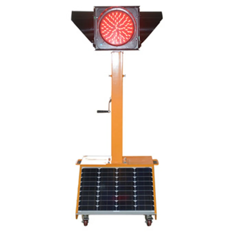 Signal Lamp Led Indicator Stop Light Temporary Road Repairing Warning Lights System Portable Smart Solar Traffic Lights