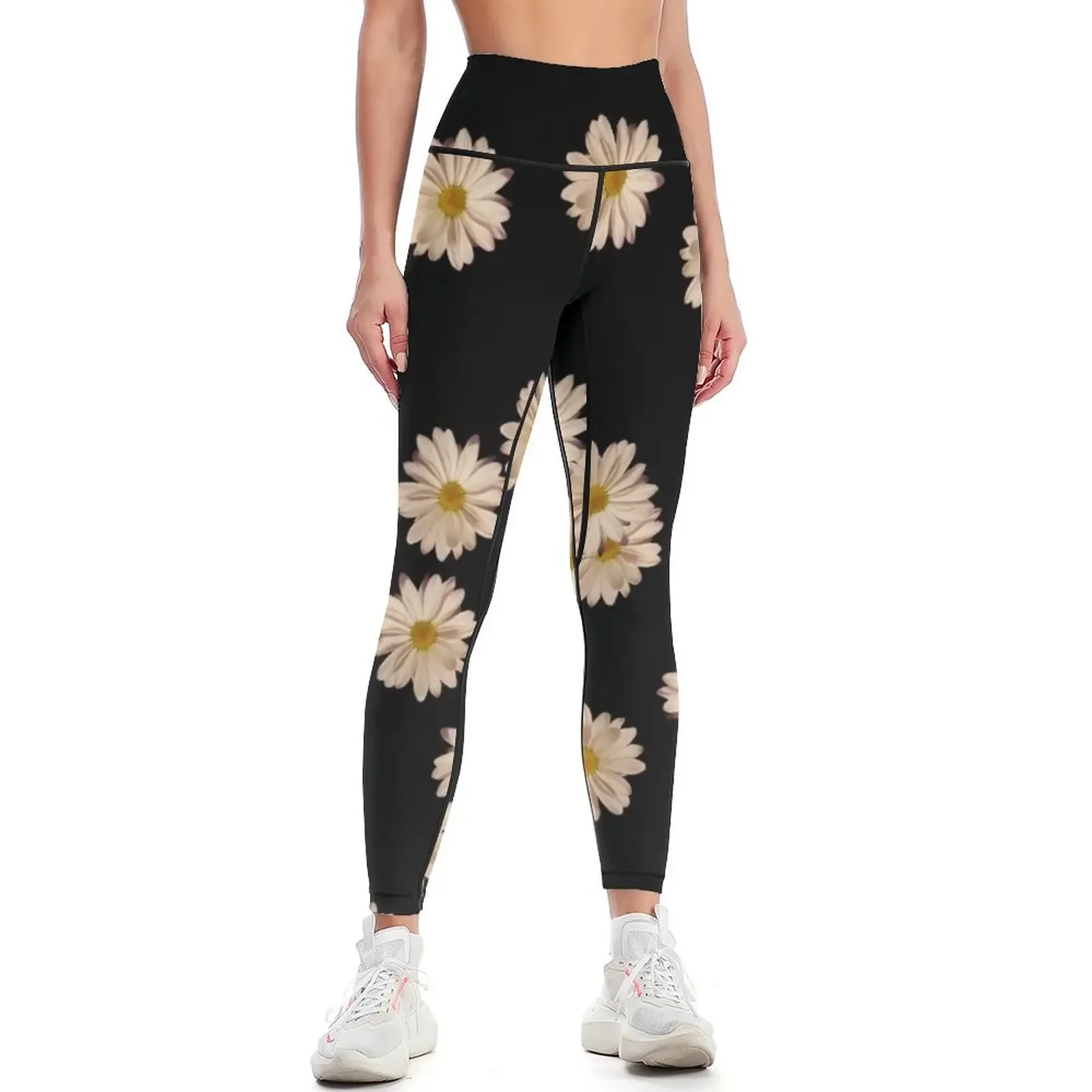 

Spiral Daisy Flower Aesthetic Leggings sports shirts gym exercise clothing for Womens Leggings