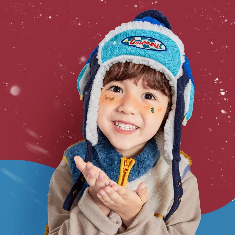 Winter Baby Ear Protection Hat Kids Cartoon Pilot's Hat Fashion Version Classic Autumn Winter Boy Girl Baby Ear Protective Hat
