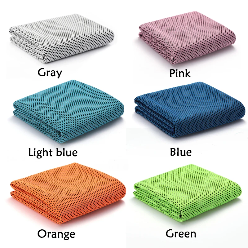 10pcs Sport Cooling Towel Microfiber Instant Cool Ice Face Towels for Gym Swimming Yoga Running Quick-dry Towels Cooling Cloth