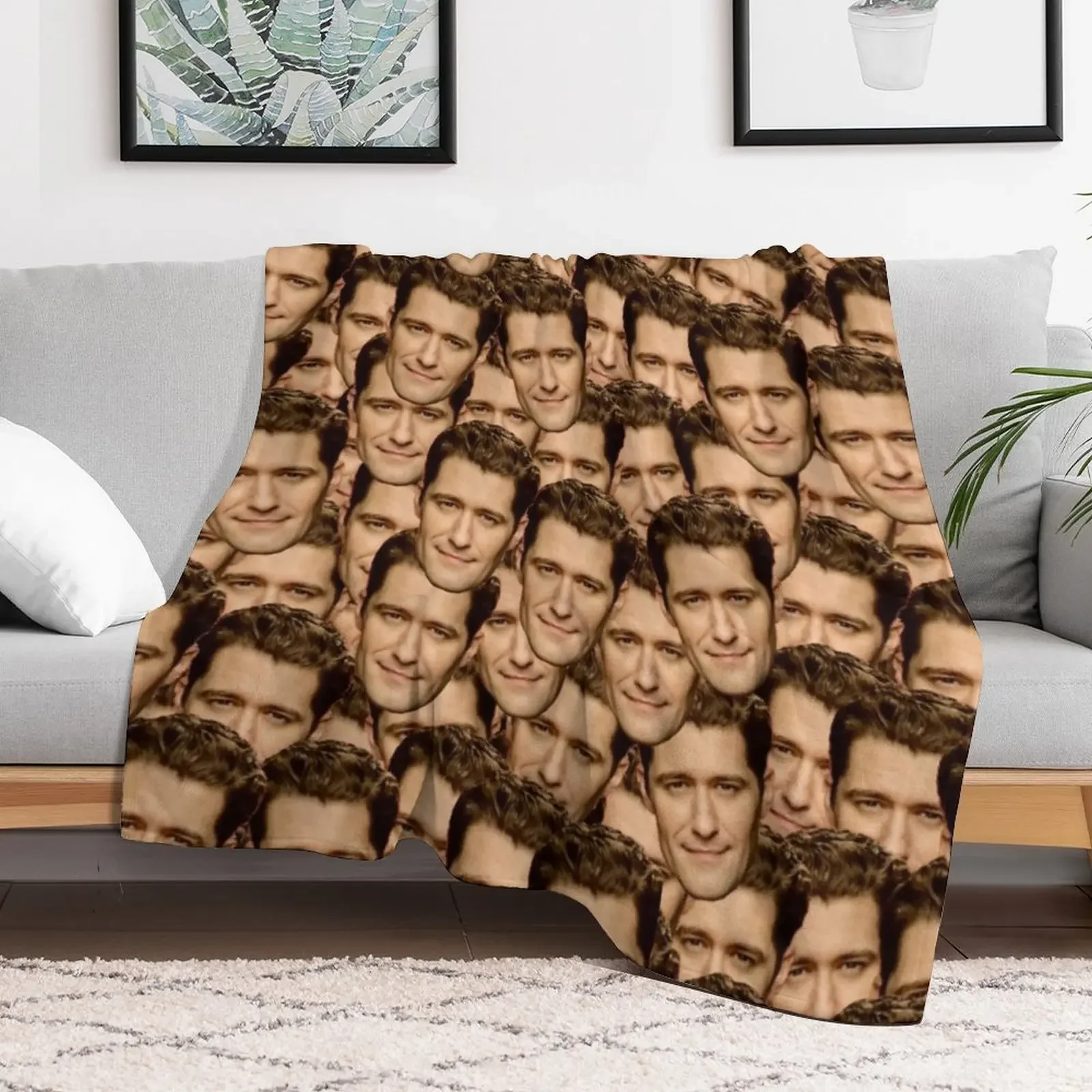 matthew morrison Throw Blanket Decoratives Shaggy halloween Blankets