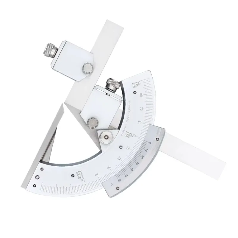 Лидер продаж Dasqua, универсальная угловая линейка из нержавеющей стали, 0-320 градусов, конический транспортир, искатель