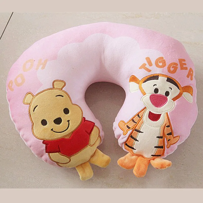 Kawaii Disney Classic Cartoon Lotso Alien Winnie Pooh Tigger Dale Chip Stuffed Plush Toys U-Shaped Pillow Home Travel Gift Girls