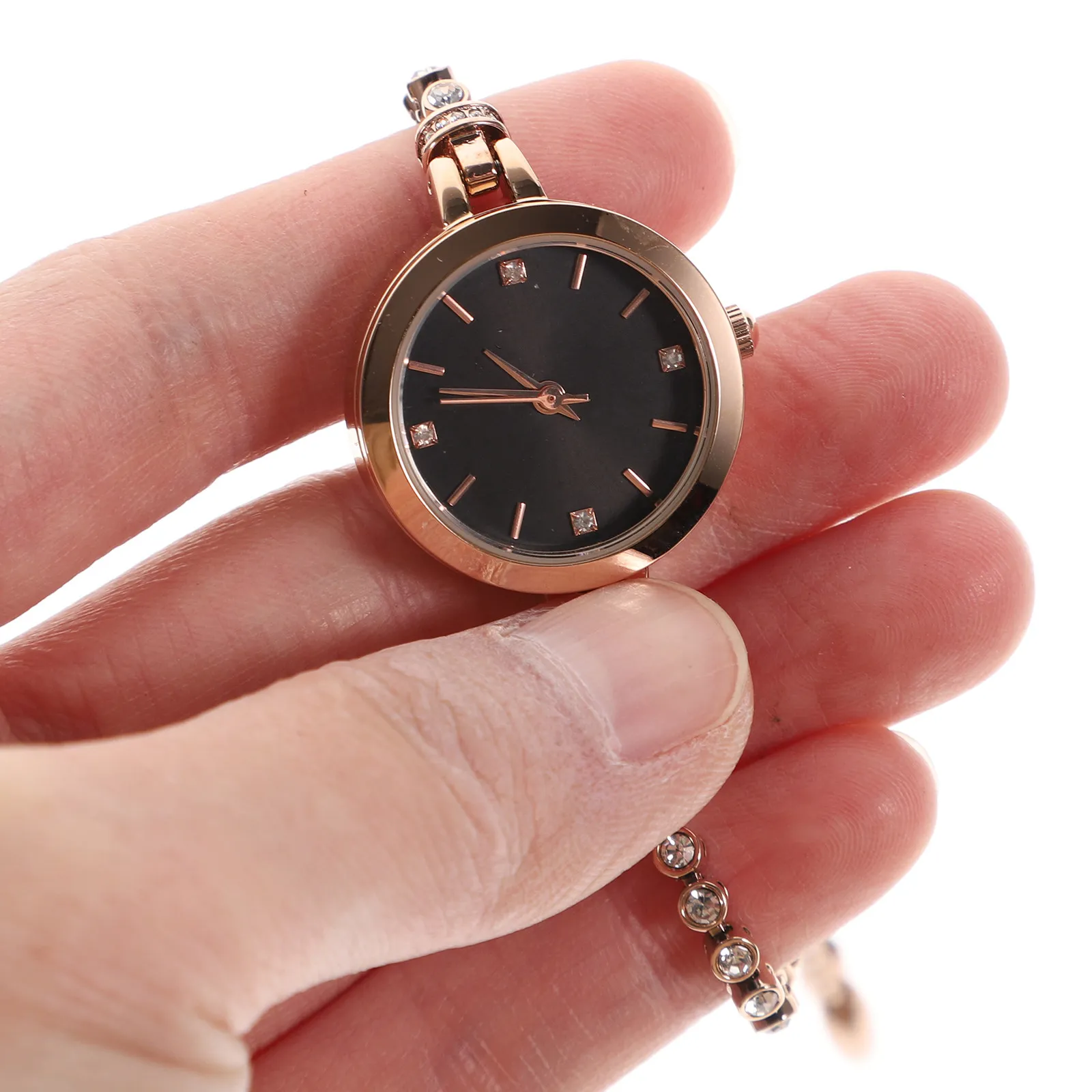 Women's Diamond Watch Bling Bracelet Design Elegant Light Luxury Quartz Wrist Watch for Daily Wear Gift Friend Family Lady