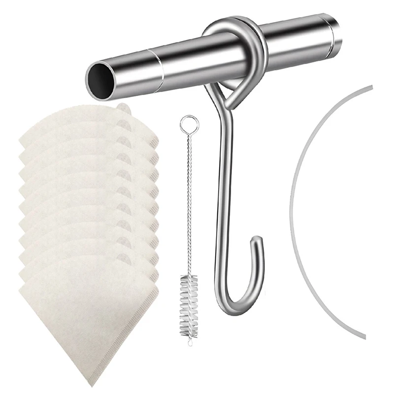 BEAU-Maple Syrup Tapping Kit Maple Syrup Collector Stainless Steel Maple Faucet Tip Maple Syrup Synthetic Filter