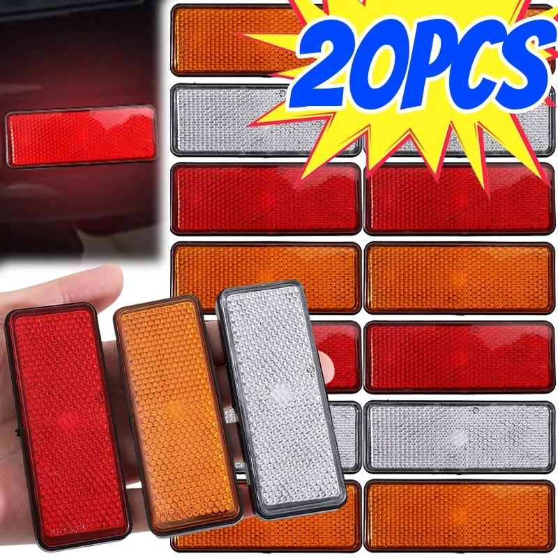 

Прямоугольная светоотражающая пластина мотоцикла, задний хвост, предупреждение, отражатель крыла, прицеп, грузовик, лодка, сигнал безопасности, пластиковые аксессуары