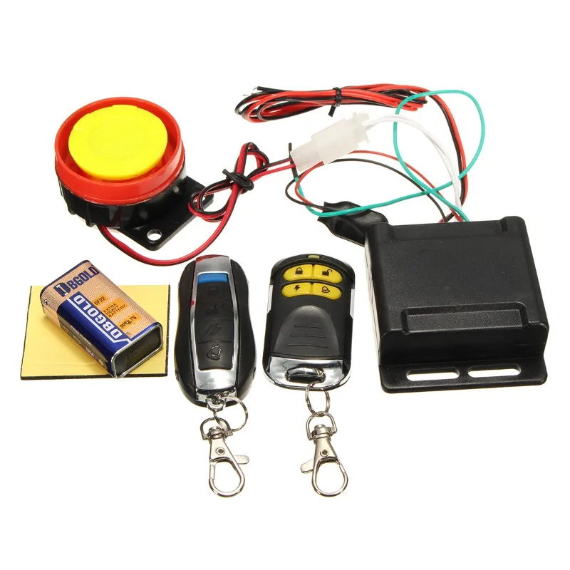 With Anti-cut Without 9v Battery 12v Motorcycle Anti-theft Motorcycle Alarm Car Alarm Motorcycle Anti-theft Alarm Remote Control