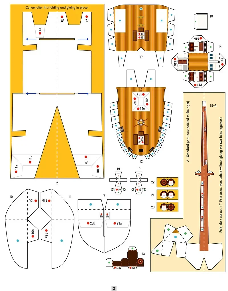 53cm 1:250 DIY Czar Russia Navy Oslabya Battleship Military Paper Ship Model Kits for Home Decor toys for children 3D Boat Ship