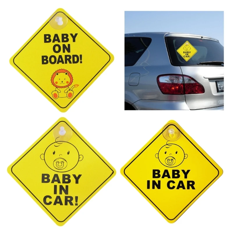 Funny Baby On Boards Stickers Strong Adhesive & Waterproof Child Safety Signs High Visibility Baby On Boards Decal for Car