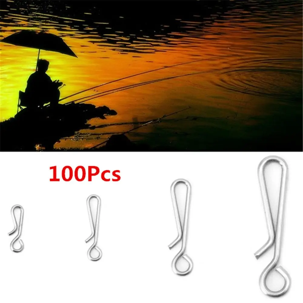 

Useful Stainless Line Wire Quick Hanging Fishing Accessories Tackle Tool Connecting Connector Snap Swivel