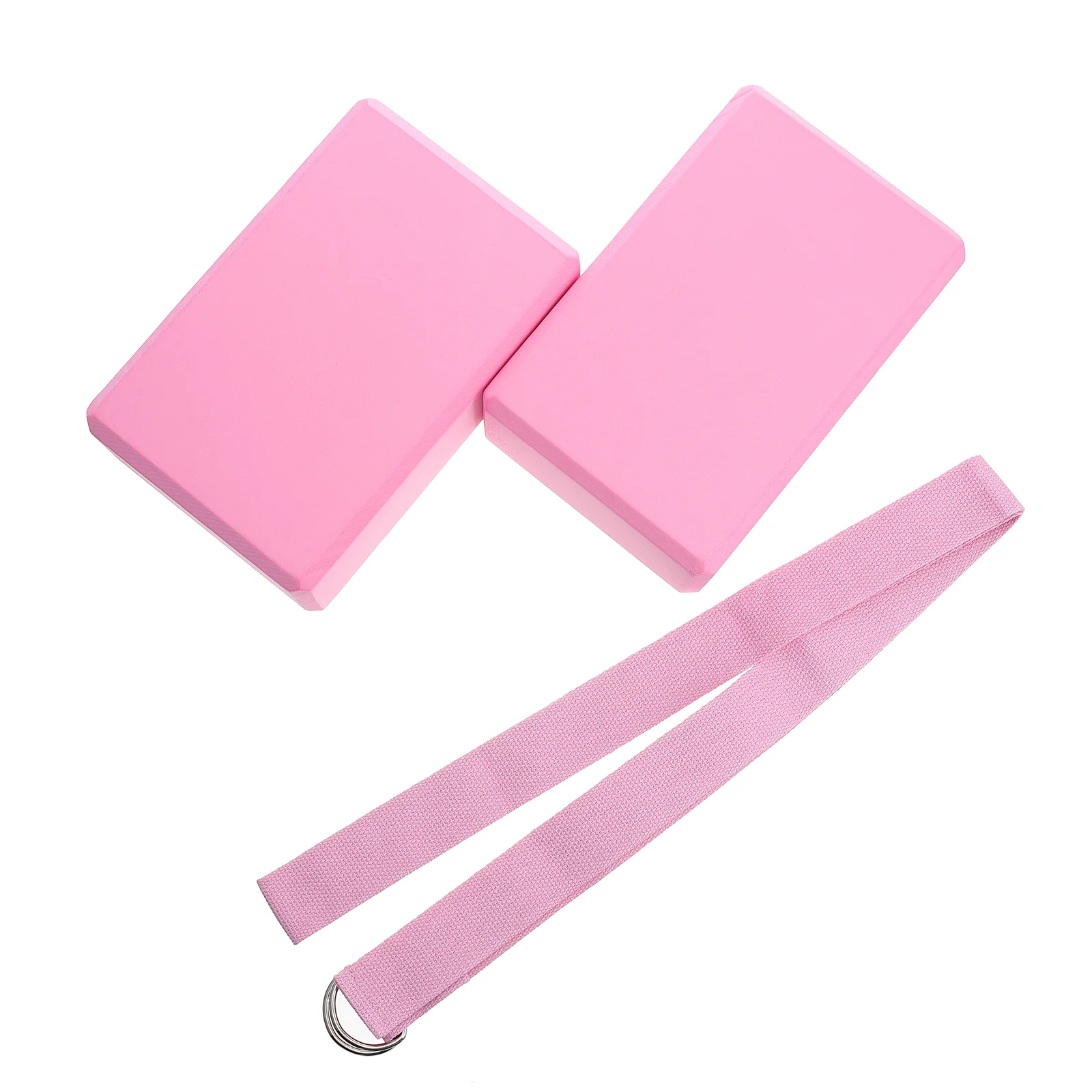 

Yoga Block Tension Band Brick Resistance Training Tool Accessory Pink Exercise Miss