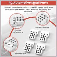 N94R 4Pcs RC Car Metal Shock Tower Bracket Kits Shock Sbsorbers Extension Seatfor 1/16 WPL C-14/C-14K/C-24/C-24K Truck Off Road