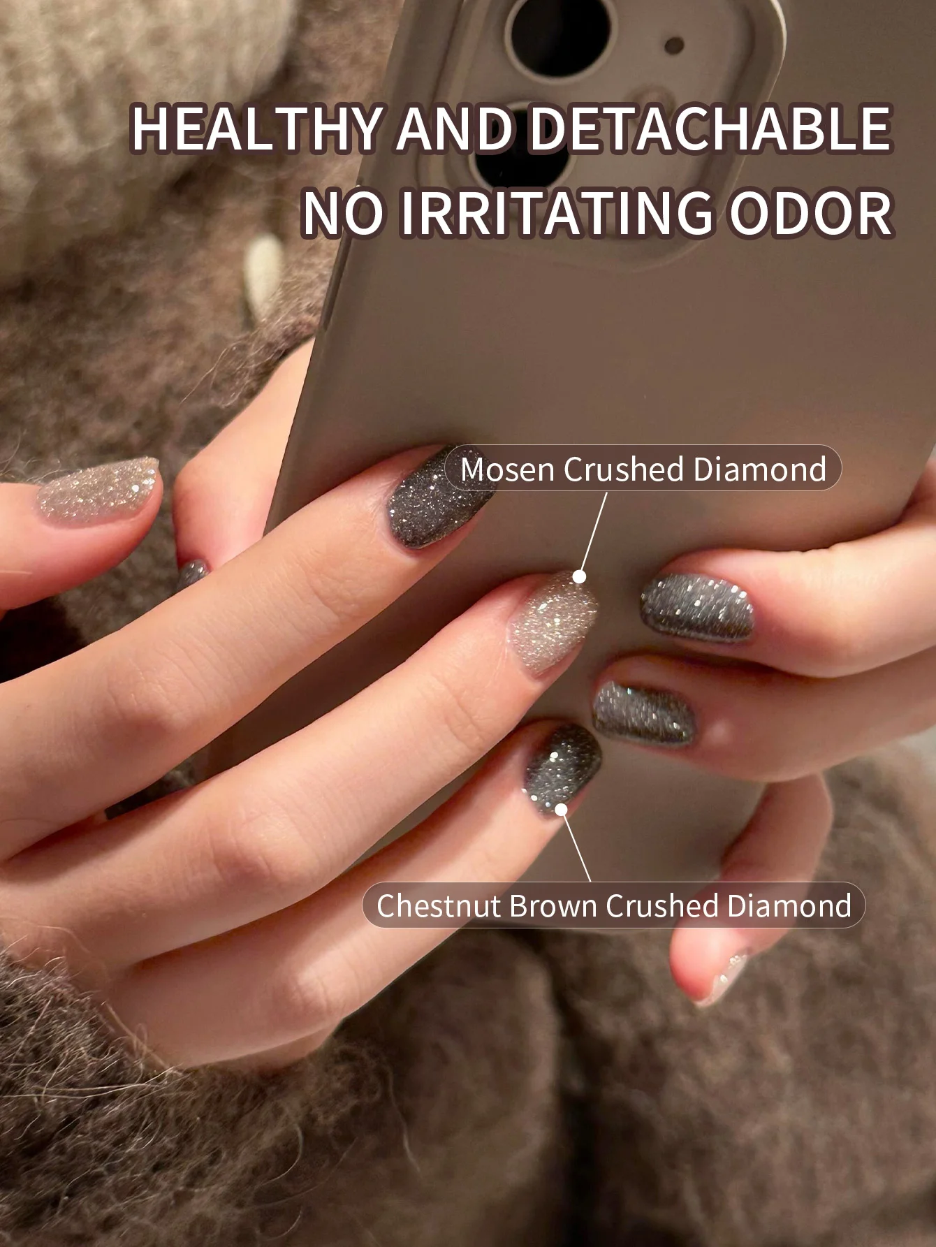 2 قطعة 10 مللي مسود براون بريق عاكس جيل للأظافر البولندية 10 مللي تألق جيل للأظافر فارنيس شبه دائم UV جل مسمار الفن هلام