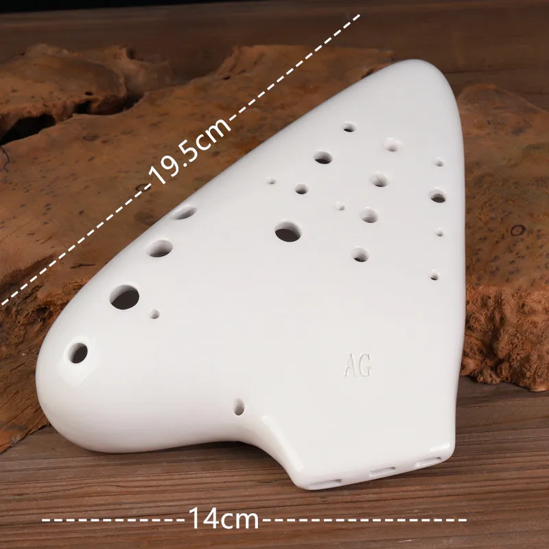 Professional Ocarina Three Tubes AG Tone Ocarina Sound Healing Beginners Practice Ocarinas Ceramic Orff Musical Instruments
