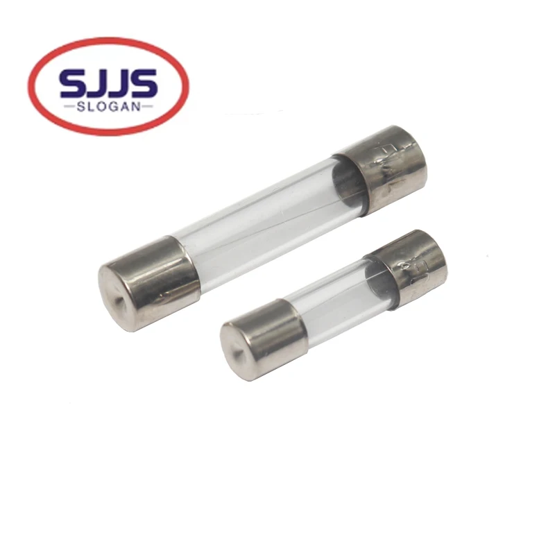 【10PCS】5X20/6X30MM Slow-Blow Glass Tube Fuse T0.5A 1A 1.25A 1.5A 1.6A 2A 2.5A 3.15A 5A 6.3A 7A 8A 10A 15A 20A Time-Delay Fuse