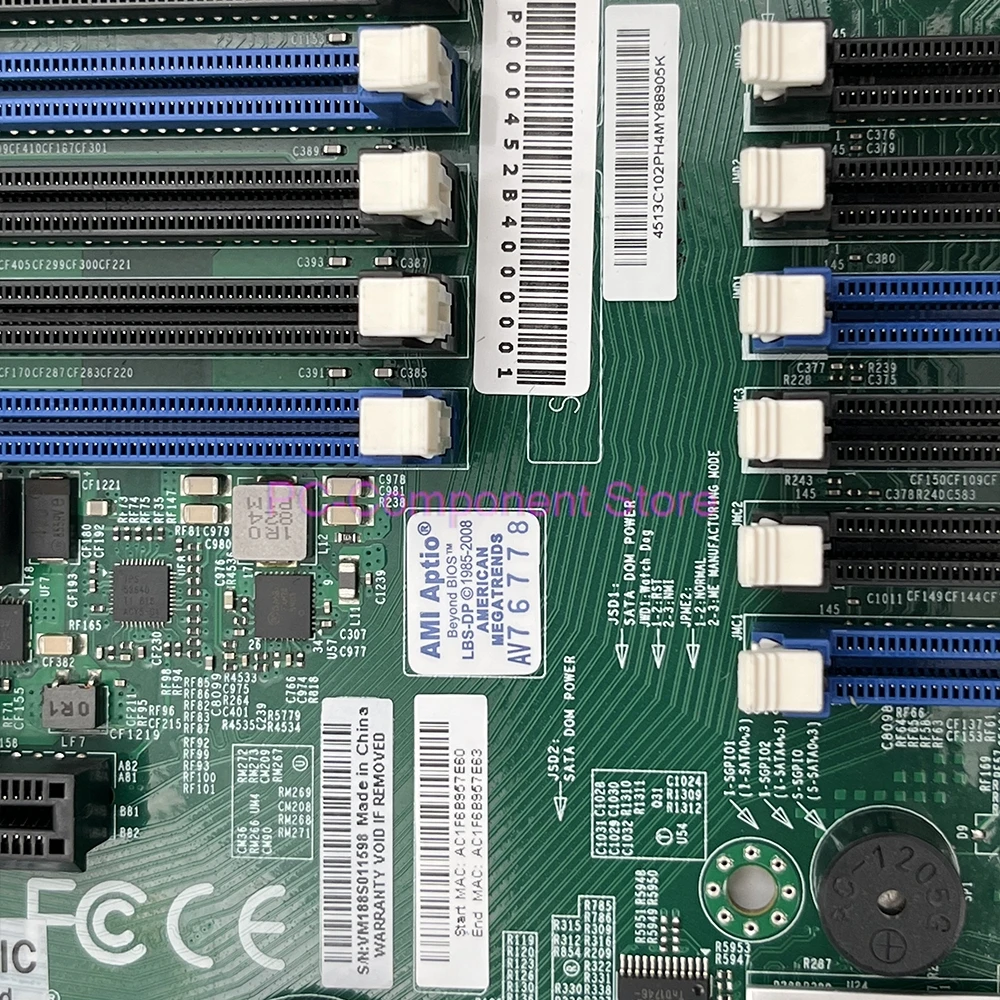 

Серверная материнская плата с 4-гигабитным портом Ethernet C612 X10DRi-LN4+