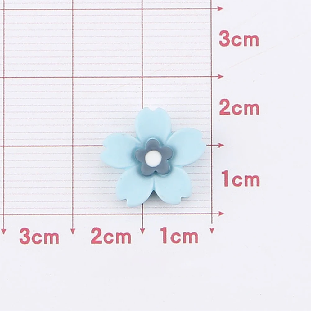 

30 Pcs Mini Flower Shaped Plastic naments Lightweight for Crafts Hair Clips Phone Case Charms Kawaii DIY Embellishments Stylish
