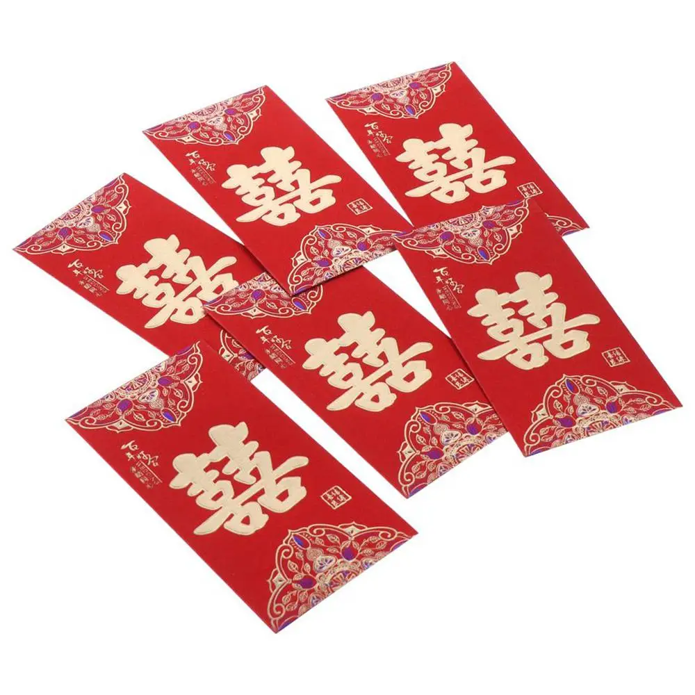 12pcs Greeting Card Envelopes Red Wedding Red Envelopes Traditional Chinese Wedding Hong Bao Unique Chinese Red Packets Wedding