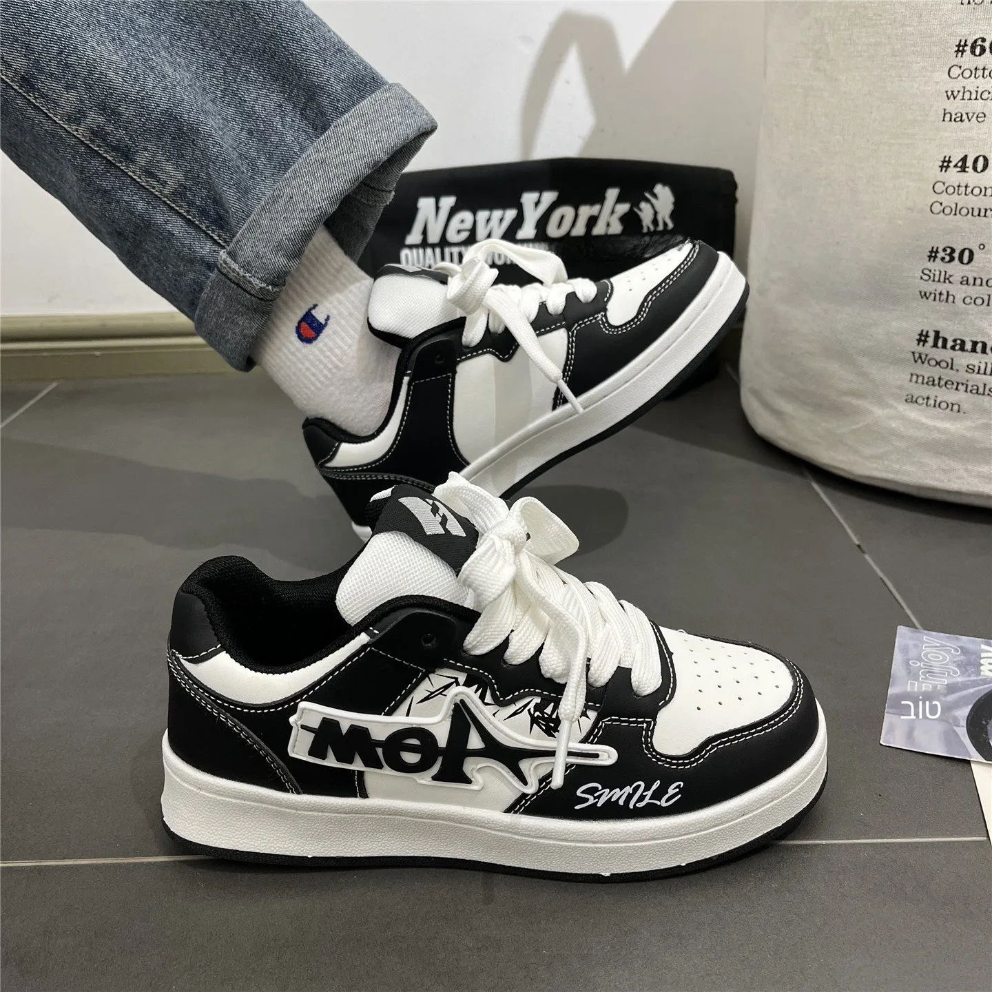 men's-sporty-casual-shoes-thick-bottom-bread-style-versatile-couple's-footwear-breathable-synthetic-leather-all-season-wear