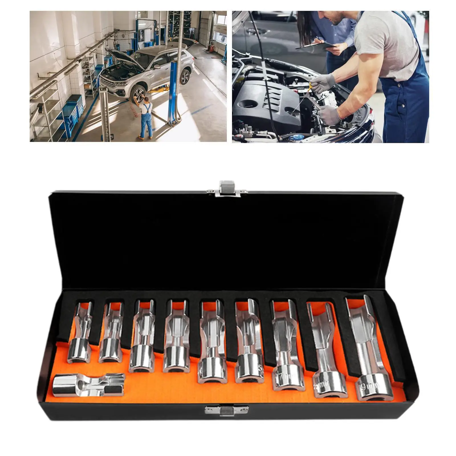 

Fuel Line Socket Easy to Use Slotted Socket Wrench Tool for Automotive Tools