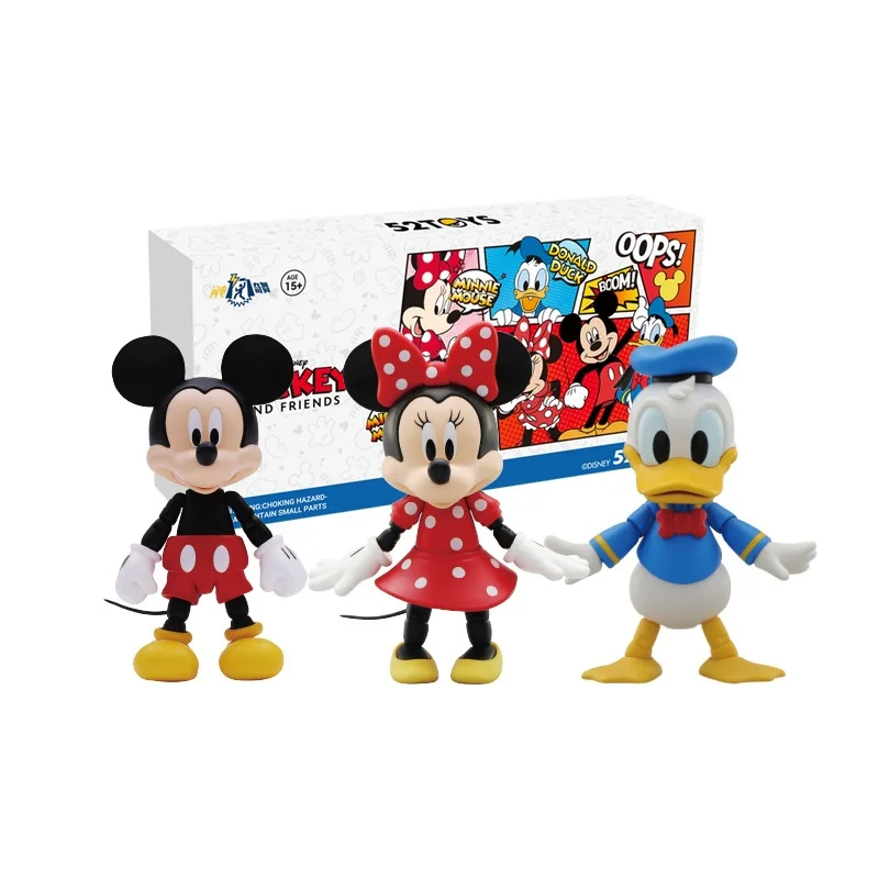 

Genuine 52toys Disney 90th Monotone Color Version Collection Anime Action Figure Guess Bag Ornament Figurines Home Decor