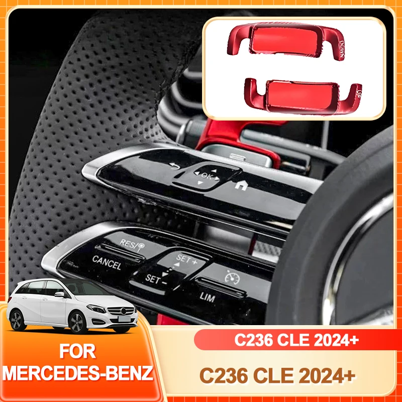

Interior Stickers For Mercedes-Benz C236 CLE Coupe Modified Steering Wheel Shift Paddle Decorative Bright Strip 2024+