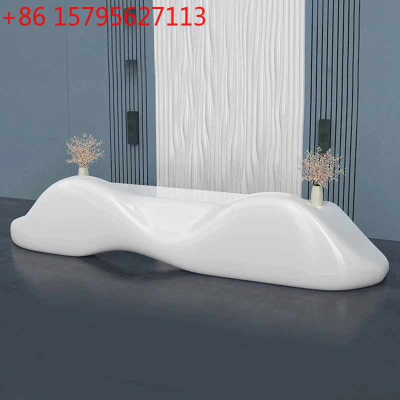 

Company Paint Reception Desk Modern Creative Beauty Salon Bar Counter Cashier