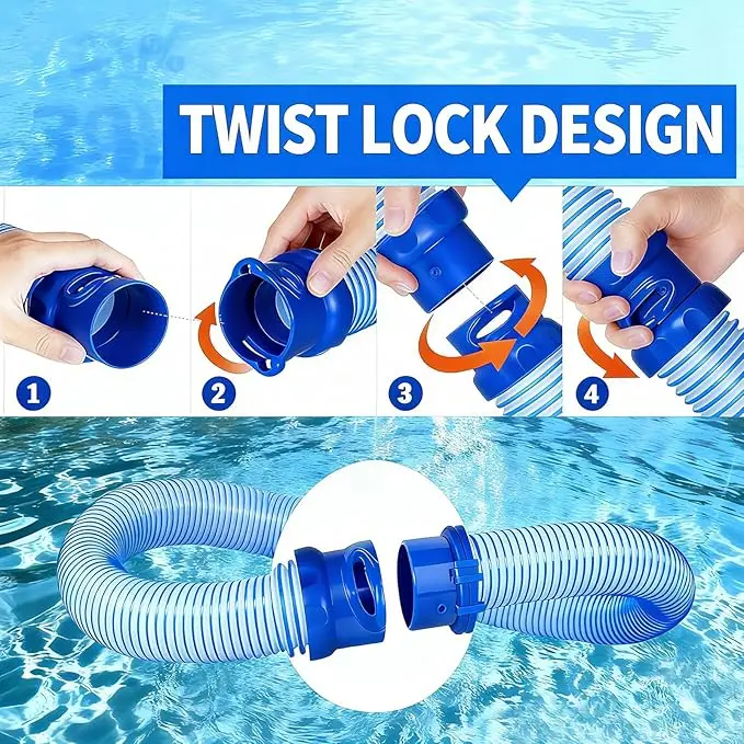 Manguera De Aspiradora Para Piscina De Repuesto (1m) – Compatible Con Zodiac X7 T3 T5 MX6 MX8 R0527700 – Antifugas Y Fácil Instalación