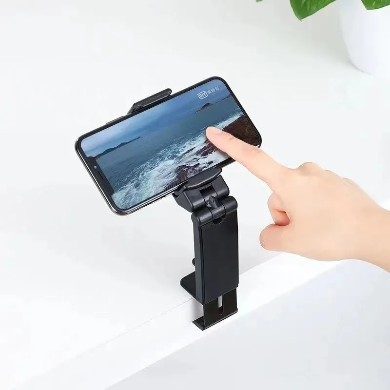 Mini Universal Portable Plane Phone Holder Adjustable 360 Degree Rotation Mounted For Travel Handfree Desk Wall Mobile Car Stand