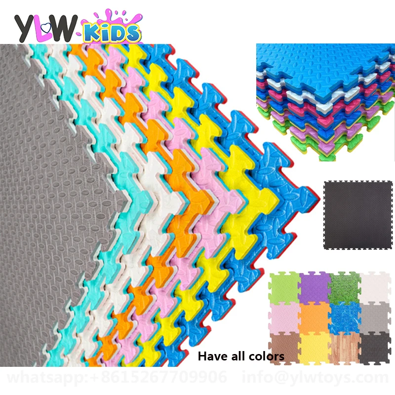 YLWCNN 100CM Kids Indoor Playground SOFT PLAY EVA Floor Mats/CE UL Pad For Baby Games/Play Area Cushion Yoga Foam Mat