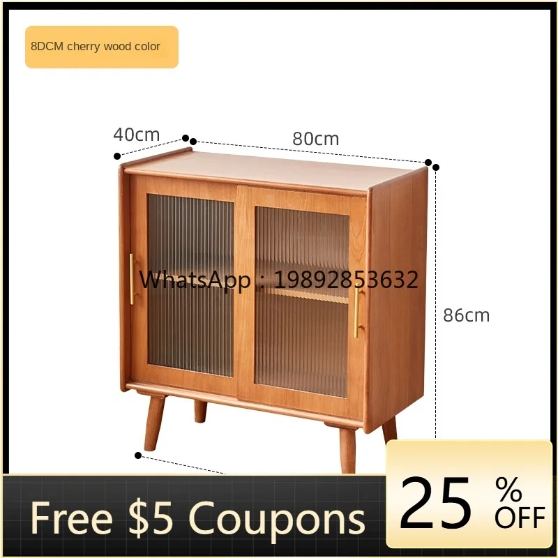 

Solid Wood Sideboard Simple Modern Storage Cabinet Japanese Storage Cabinet