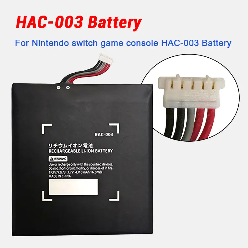 

HAC-003 Hac-001 Battery 4310mAh 3.7V for Nintendo Switch NS Game Console 2017 HAC 001 HAC 003 Built-in Replacement Batteries