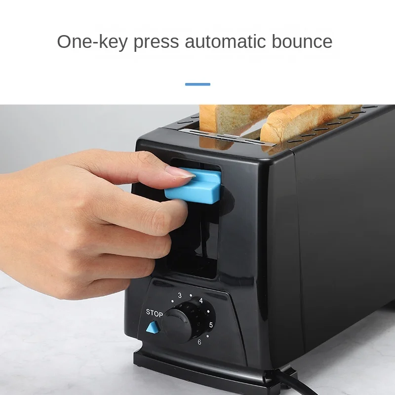 مصنع الجملة 2 شريحة ساندويتش محمصة خبز رائجة البيع الفولاذ المقاوم للصدأ محمصة خبز الإفطار المنزلية