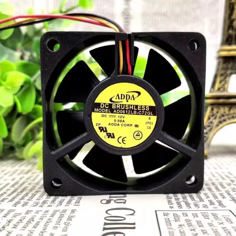 New Cooler Fan for ADDA AD06012LB-C72GL 6020 12V 0.08A 6CM chassis silent cooling fan 60x60x20mm