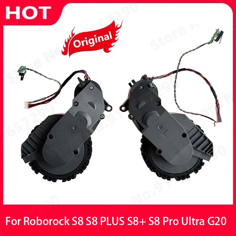 Peças Originais Roborock S8 PLUS S8+ S8 Pro Ultra G20 Rodas de Deslocamento Esquerda e Direita Acessórios para Aspirador de Pó