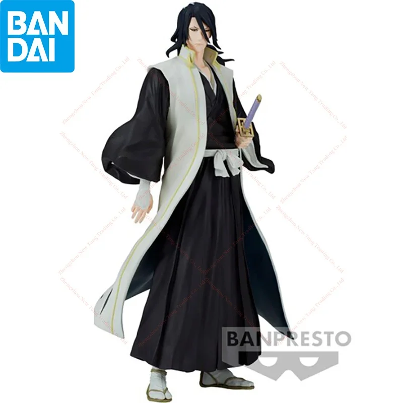 In Stock Original Banpresto Solid and Souls Bleach Kuchiki Byakuya 170mm Animation Model Action Figure Toy Collection Gift