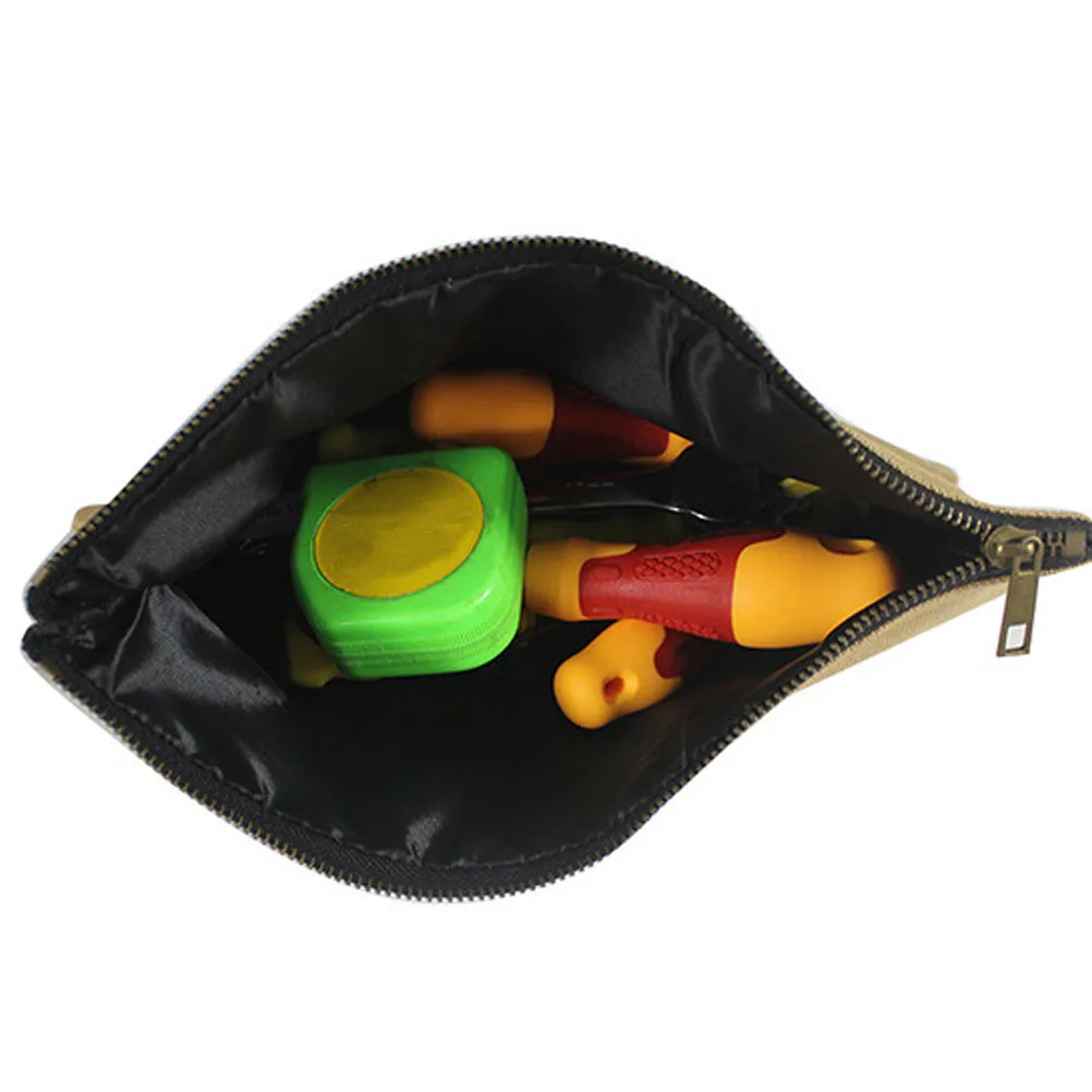 

4pcs Tool Pouches Oxford Cloth Heavy Duty Zipper Utility Bag for Small Tools Electrician Canvas Organizer Compact for DIY