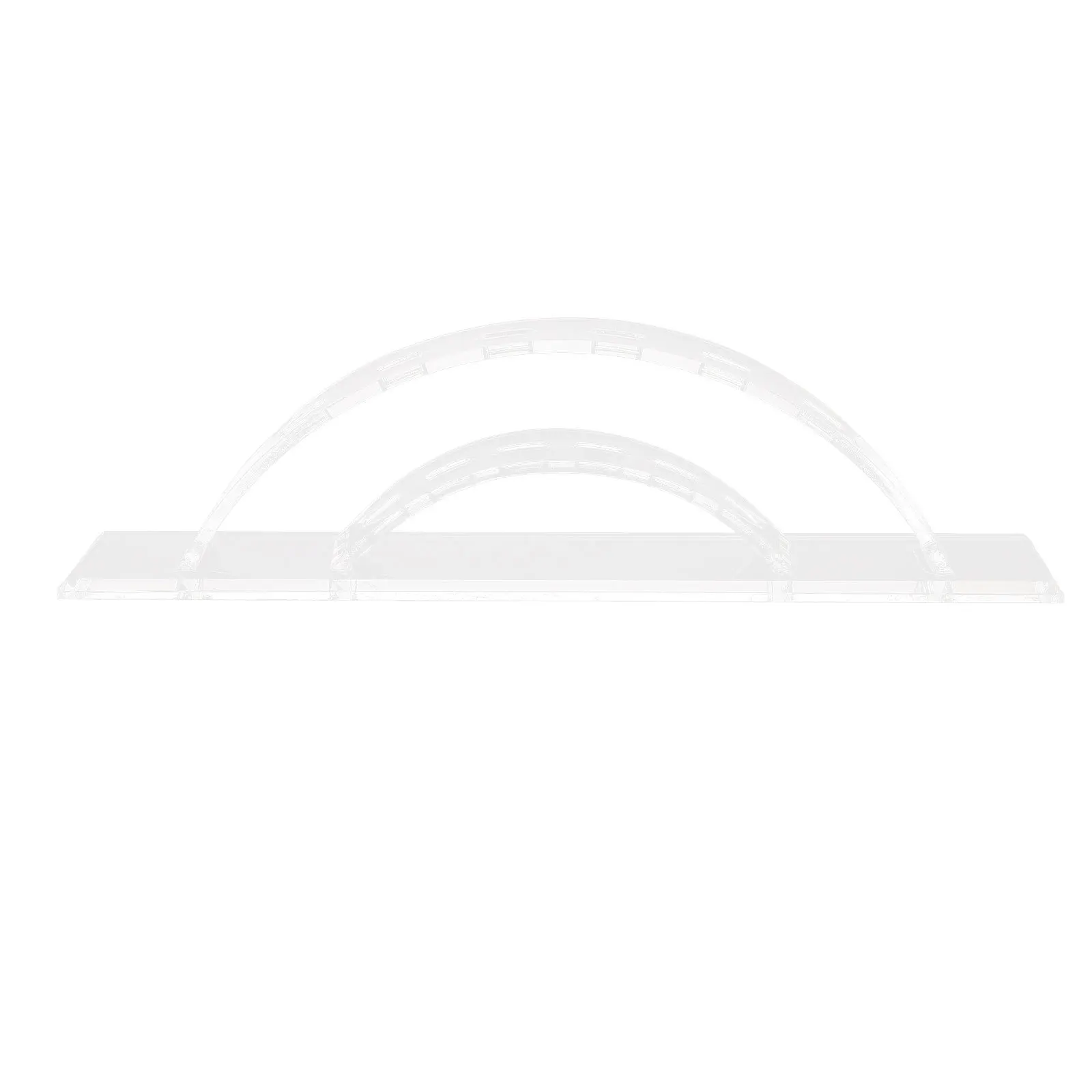 Estante de exhibición de pinzas para pestañas, organizador de herramientas de maquillaje acrílico transparente con 6 agujeros para soporte de almacenamiento de pinzas de extensión, 1 Uds.