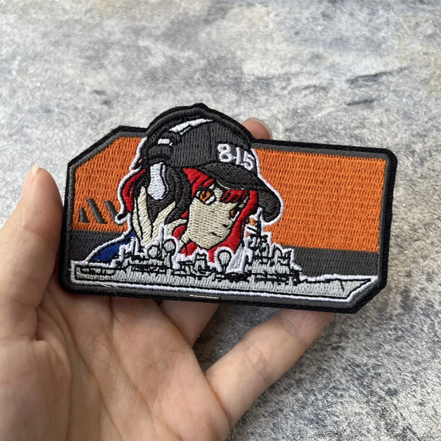 Elektronisch verkenningsschip geborduurde haaklus voor kleding tactische moreel badge patches militaire leger rugzak sticker - imagen 5