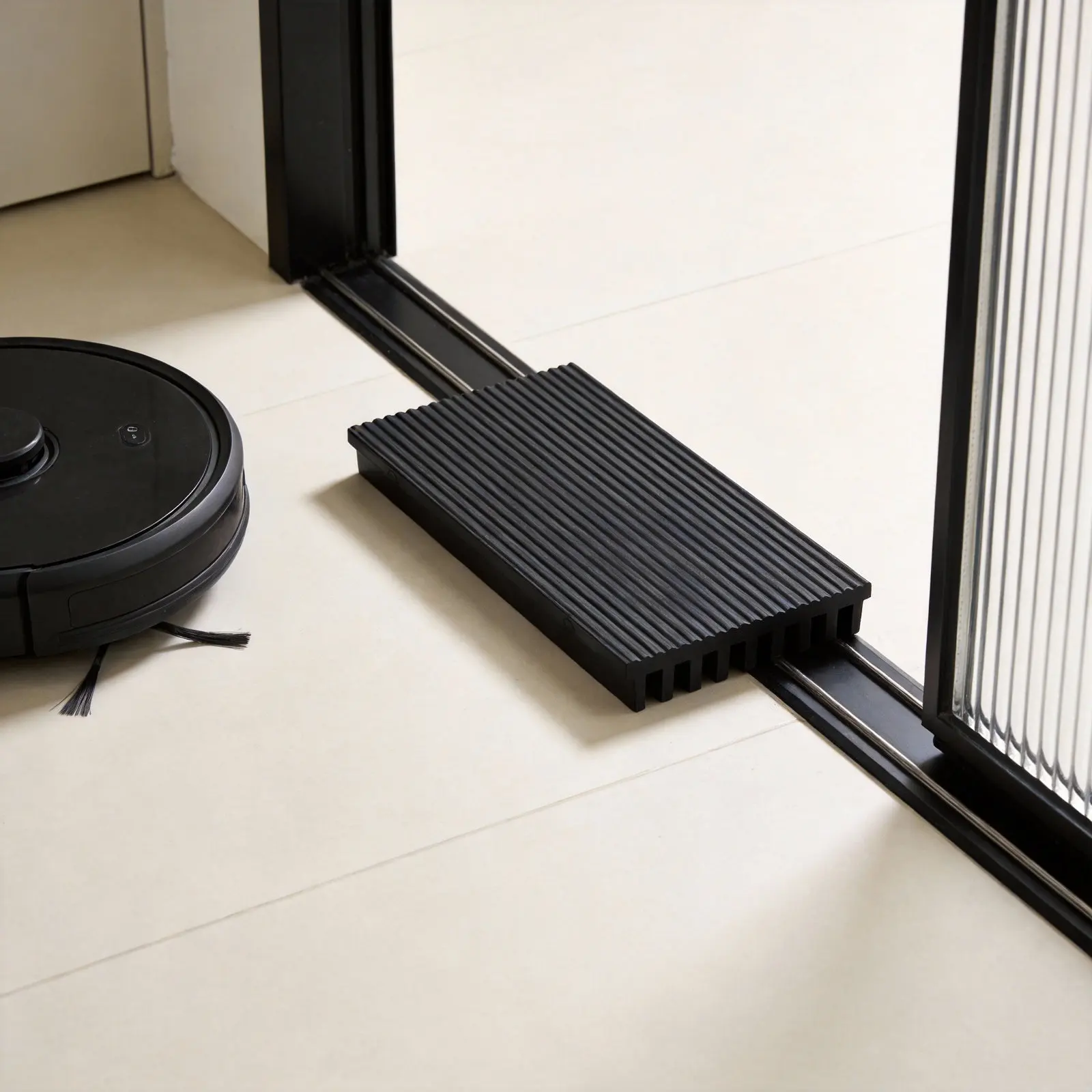 Robot Vacuum Threshold Ramp Mat Sliding Door Track 17.3cm Slope Leveling Pad Doorway Sweeping Robot Vacuum Accessories Silent