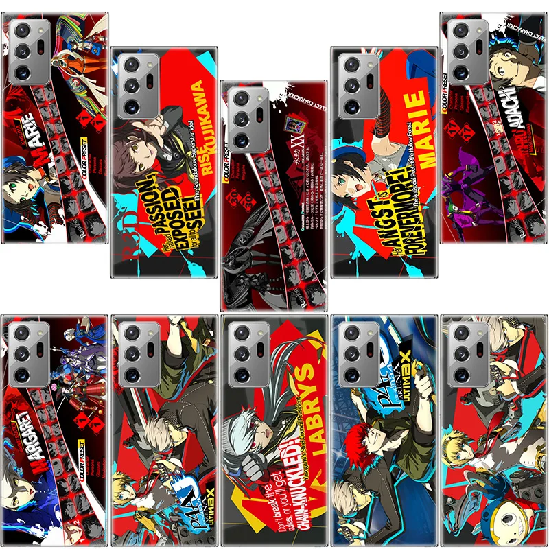 Persona 4 Anime Phone Case For Samsung A13 A23 A33 A53 A73 A05S A04S A02S A03S Galaxy A72 A52 A42 A32 A22 A12 A52S 5G Cover F